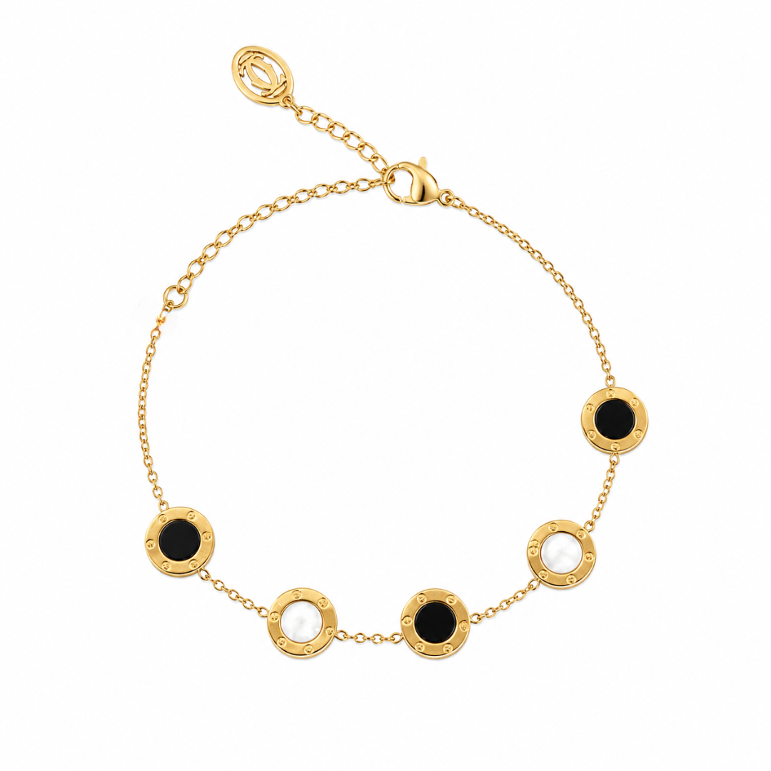 Monochrome Luxe Station Bracelet
