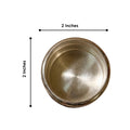 925 Silver Round Kumkum Box, Hand-Engraved-(32 Grams Silver)