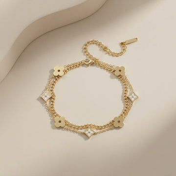 Vellure Duet Emblem Layered Bracelet