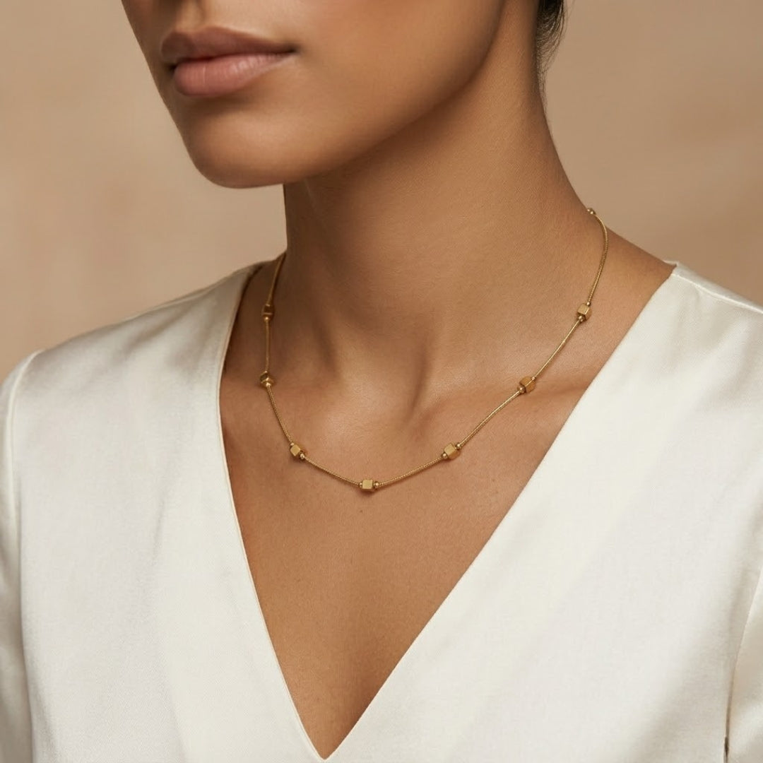 Orin Vale Gold Bead Necklace