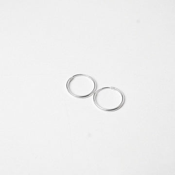 Minimalist Silver Hoop Earrings