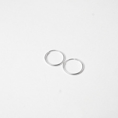 Minimalist Silver Hoop Earrings