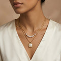 Liora Veil Layered Pearl Necklace