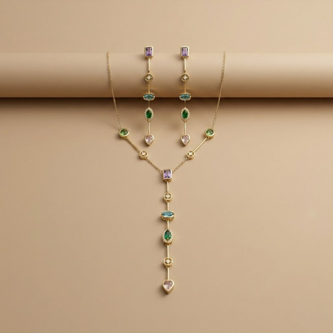 Serelune Cascade Necklace Set