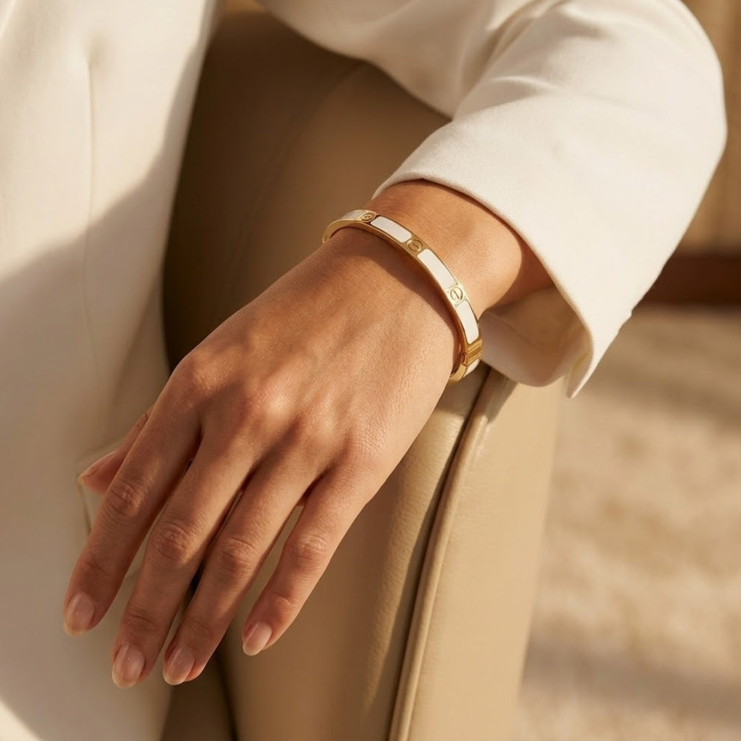 Aurelian Ivory Link Bangle