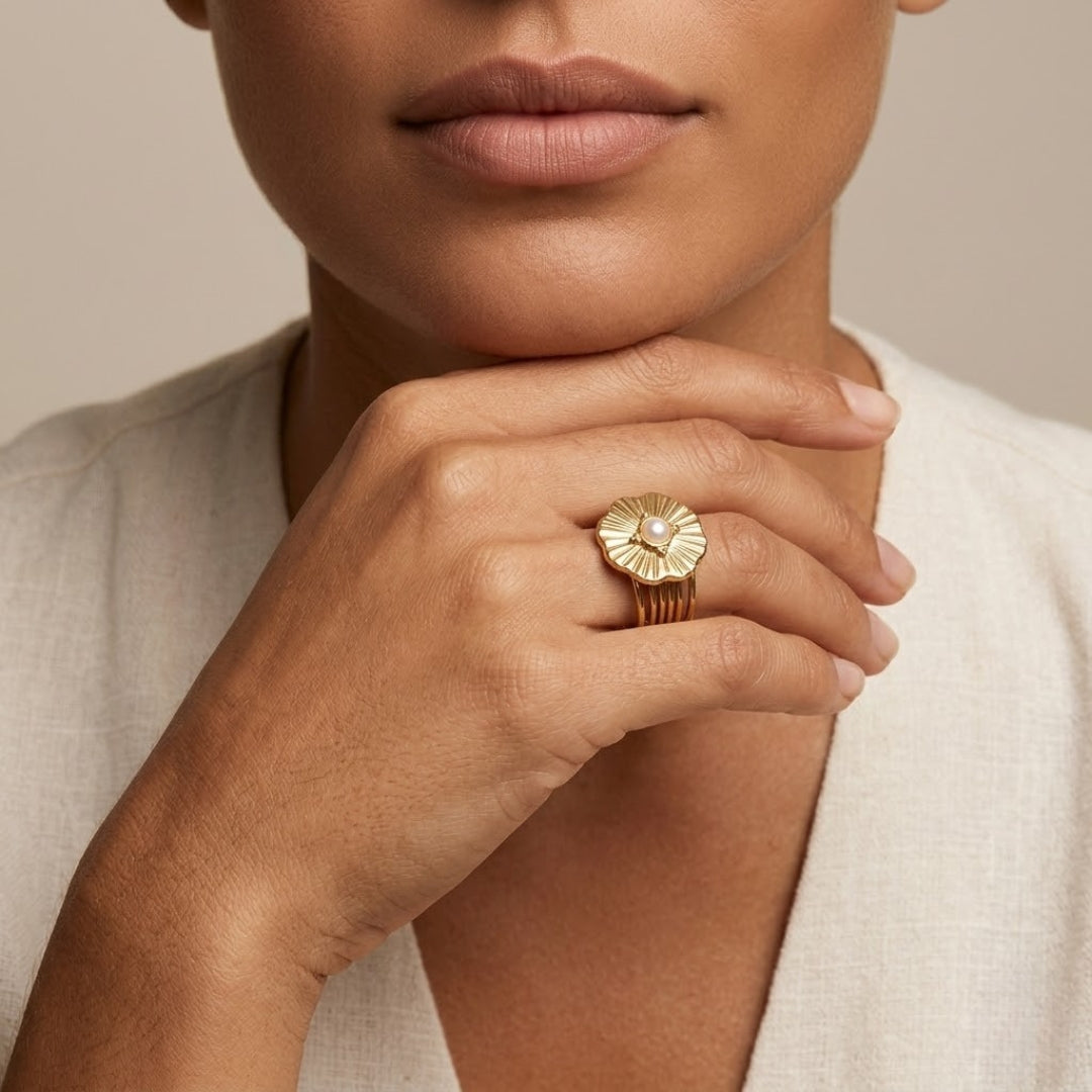 Aurielle Pearl Bloom Ring