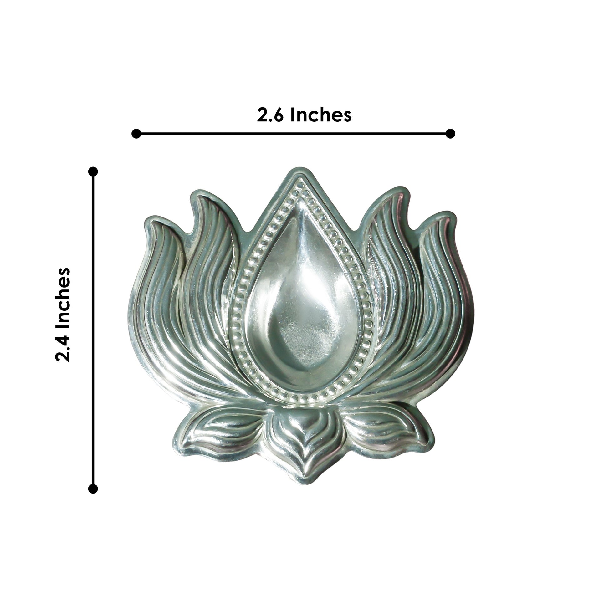 925 Silver Lotus Flower Diya