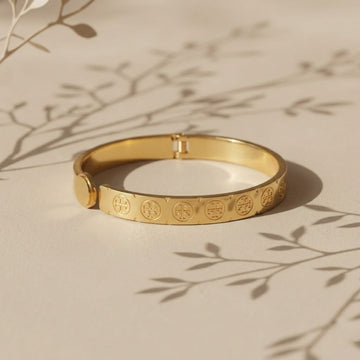 Aureon Medallion Lock Bangle