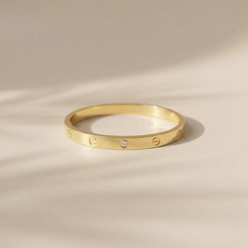 Aurelion Pavé Lock Bangle