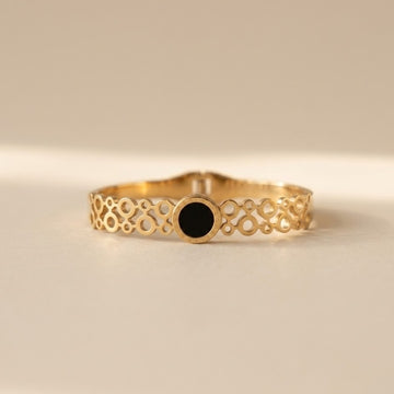 Noctra Halo Filigree Bangle Bracelet