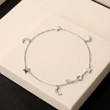 Celestial Charm Silver Bracelet