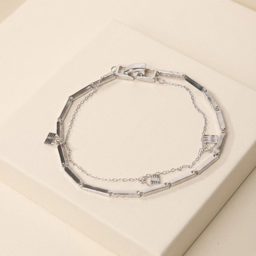 925 Silver Elysian Bar Bracelet