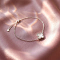925 Silver Ivory Clover Grace Bracelet