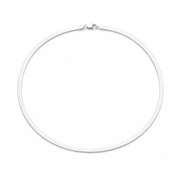 Silver Drift Flat Chain Necklace
