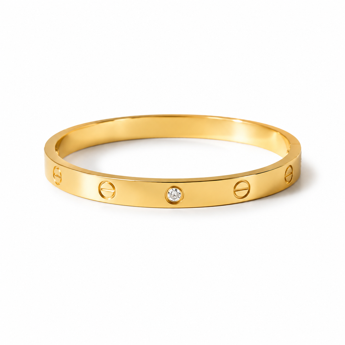 Aurelion Pavé Lock Bangle