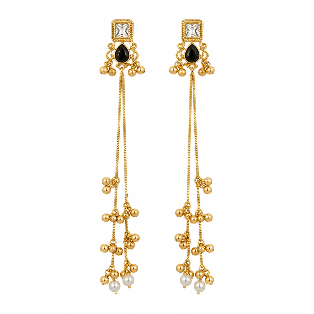 Zehra Noor Cascade Drop Earrings
