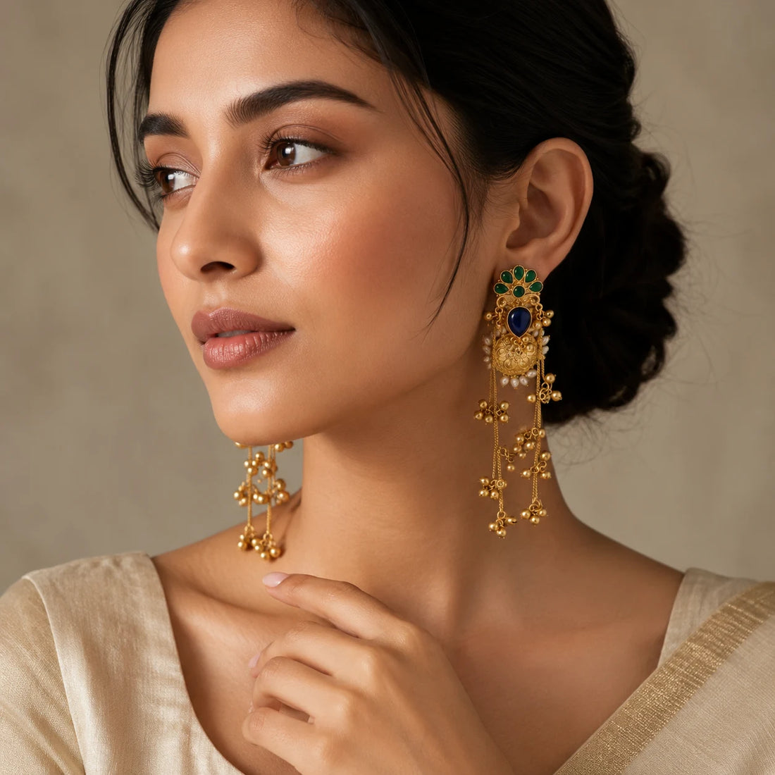 Zareen Noor Jhumar Drop Earrings