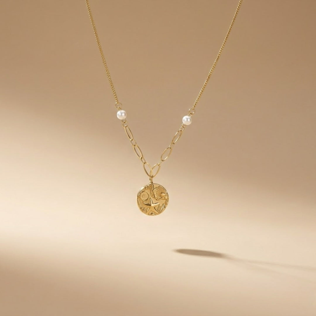 Flora Coin Necklace
