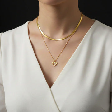 Layered Heart Necklace