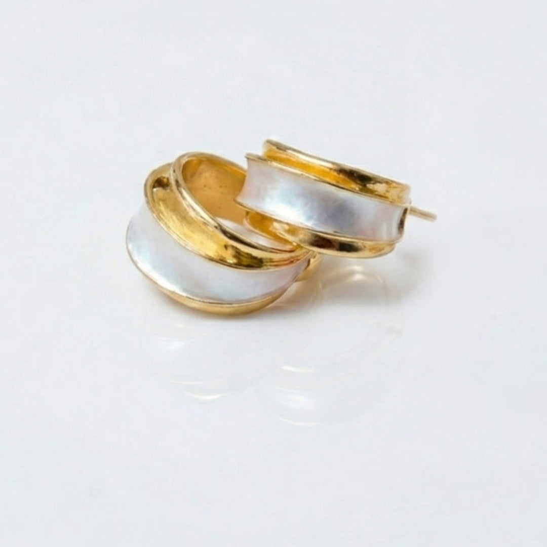 Lumena gold hoops