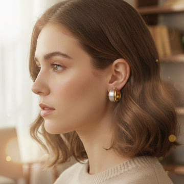 Lumena gold hoops