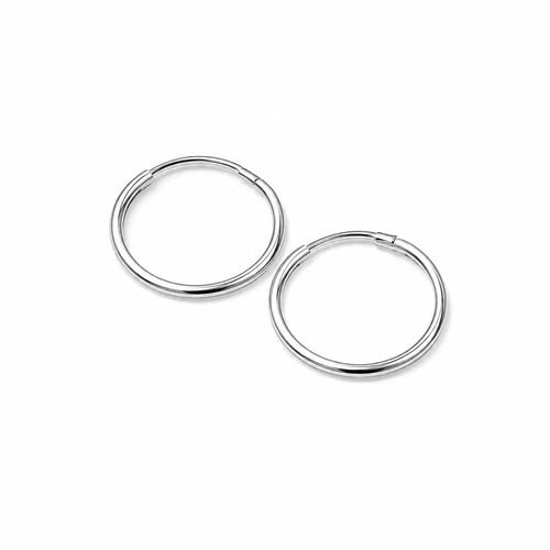 Minimalist Silver Hoop Earrings