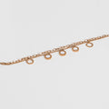 Pearl Charm Layered Rose Gold Bracelet