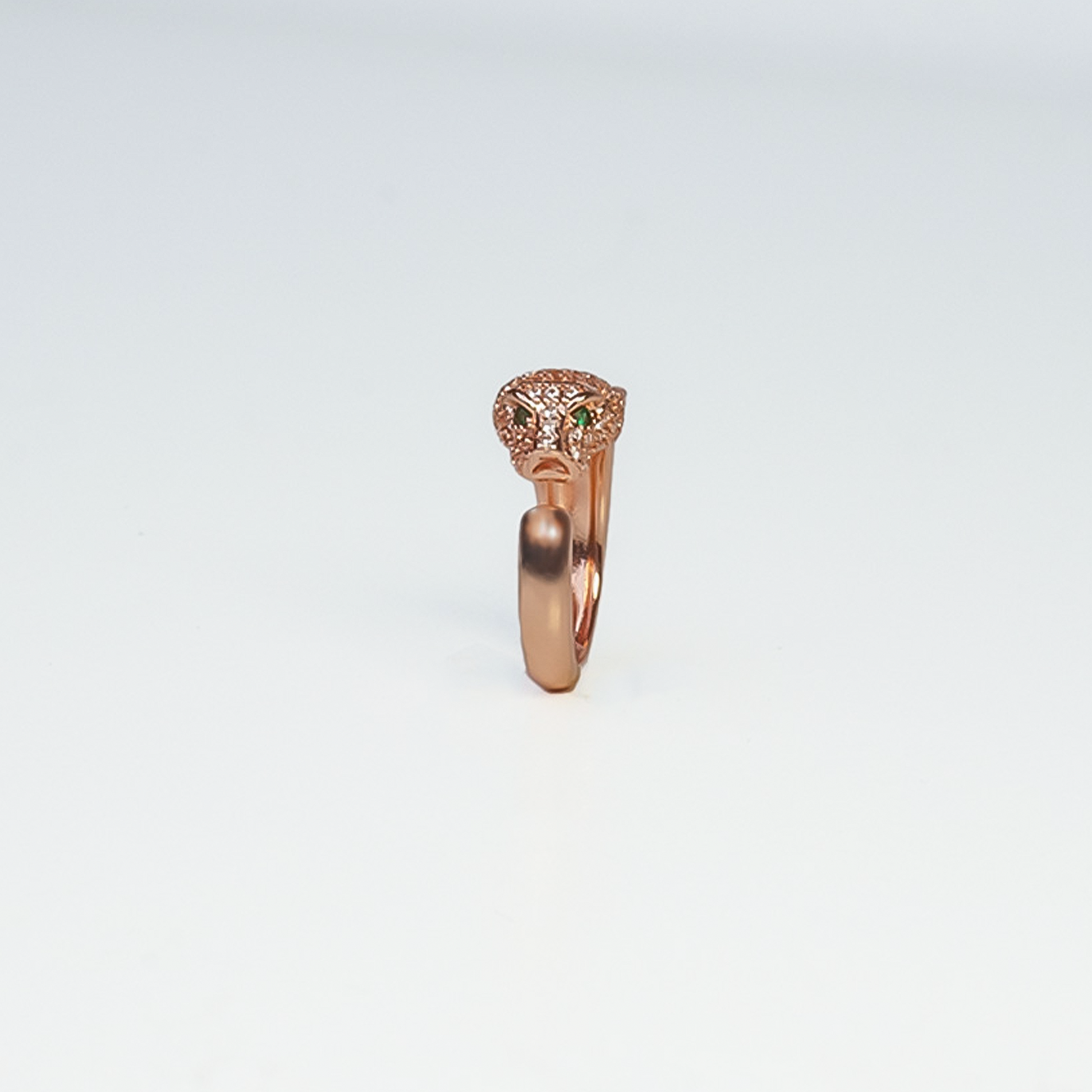 The Empress Panther Rose Gold Adjustable Ring