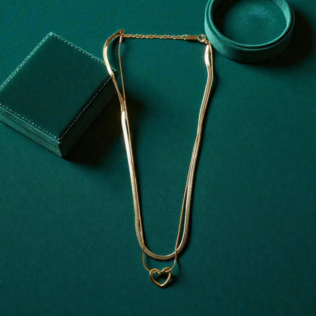 Layered Heart Necklace