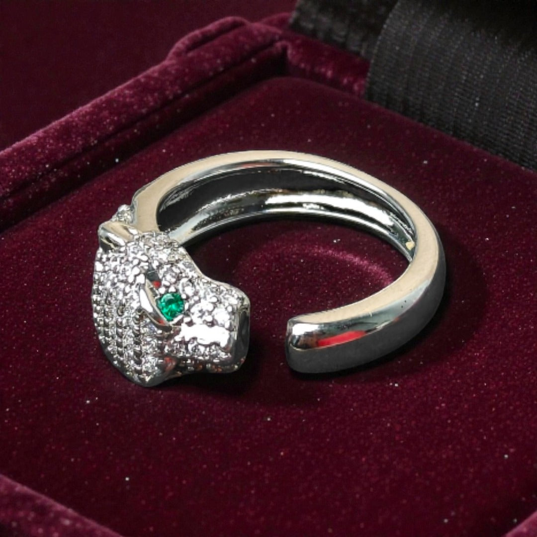 Emerald Hunter Adjustable Ring