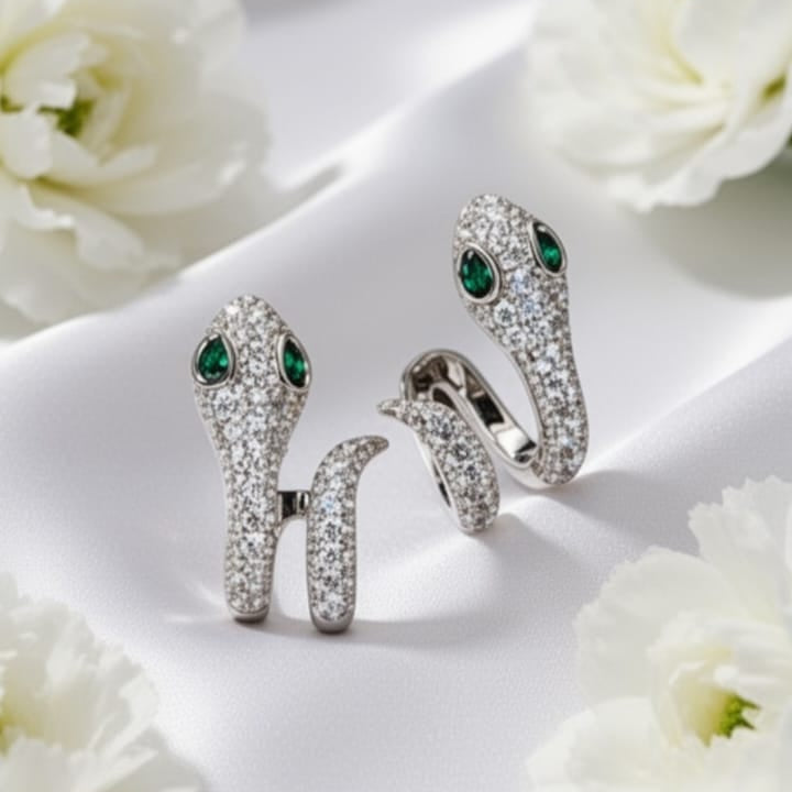 Roma Serpenti Silver Earrings