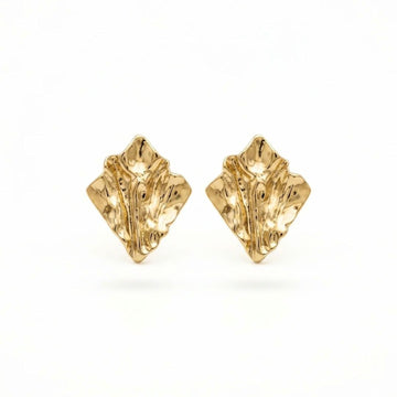 Auric Crinkle Stud Earrings