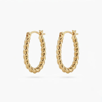 Luna Twist Hoop Earrings