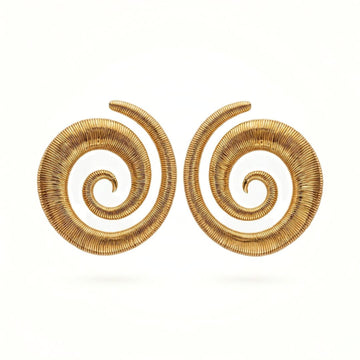 Serpentina Spiral Statement Earrings