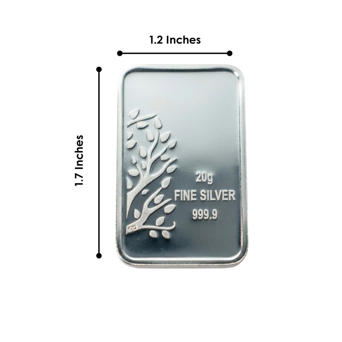 999.9+ Purest Silver Bar, Banyan Tree 20 Gram Coin