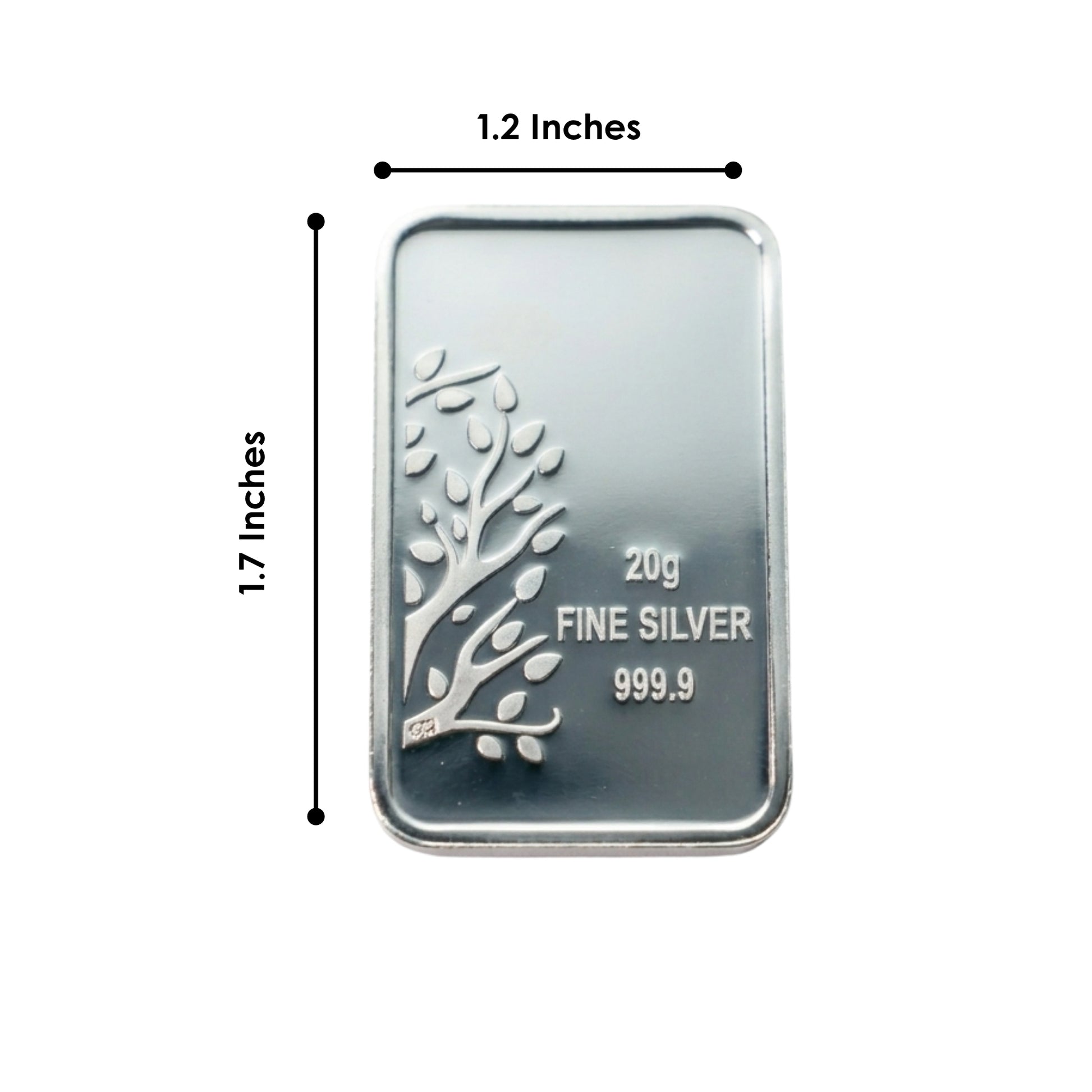 999.9+ Purest Silver Bar, Banyan Tree 20 Gram Coin
